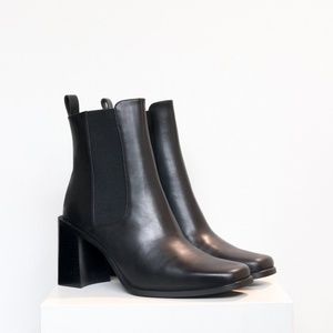 Jeffrey Campbell Black Ricardo Booties Size 10